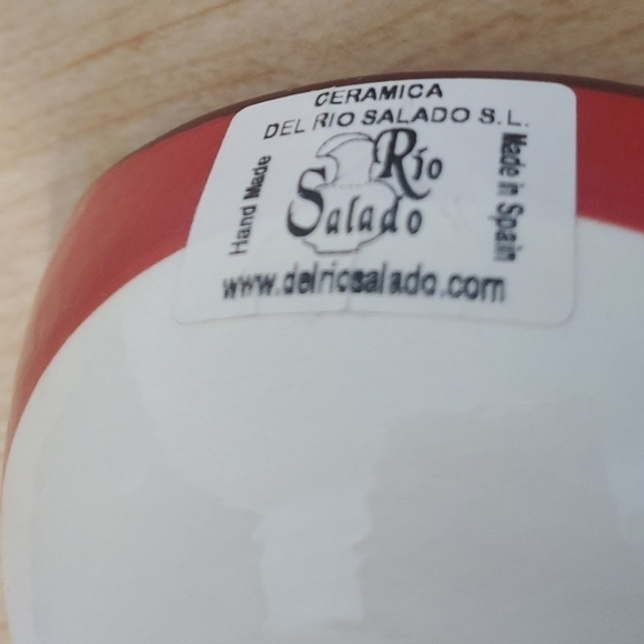 Del Rio Salado Ceramic Pottery Handmade in Spain Small Bowl 4"  7Oz - Picture 7 of 14